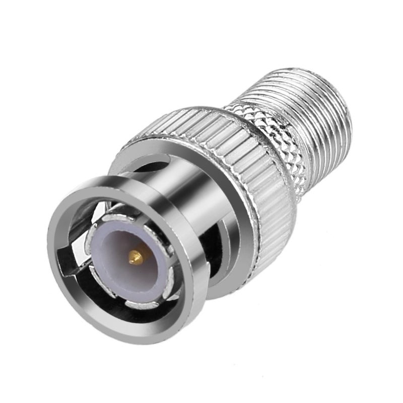 Eightnoo BNC Male Plug to F Female Jack Adapter Coax Connector Coupler adapters CCTV Camera (Pack of 5) - Image 2